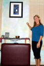 Amy with "Canda of the Sky" Giclee